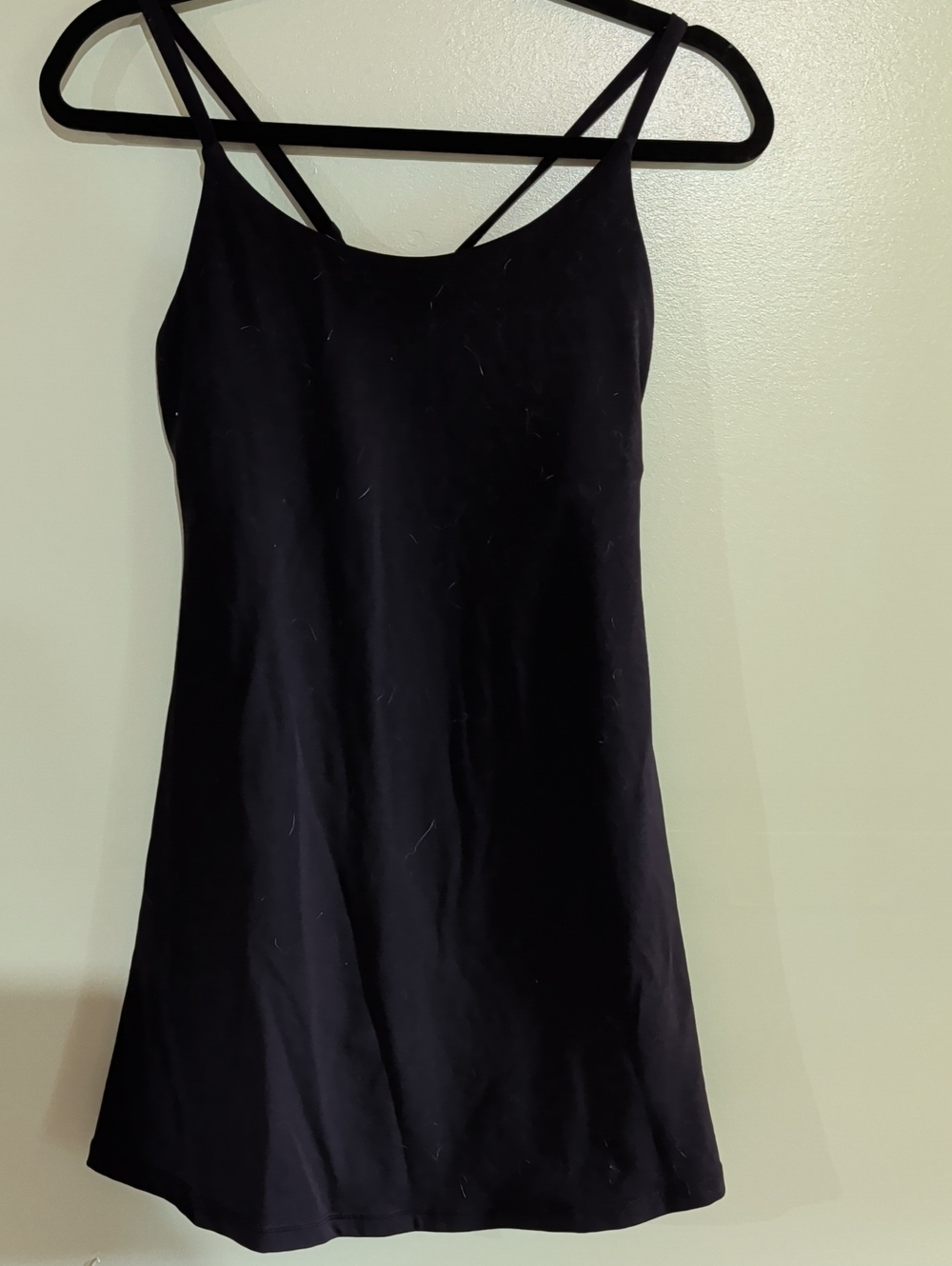 Nicole Miller Sport Black Athletic Dress with Built In Shorts